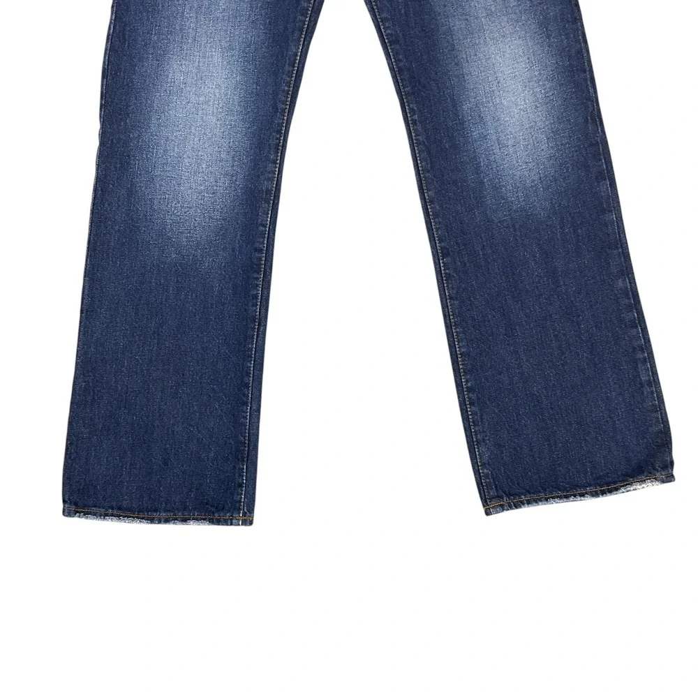 Aeropostale Men Jeans 30x32 (ACTUAL 30x29.5) Dark Blue Bootcut Benton Cotton EUC